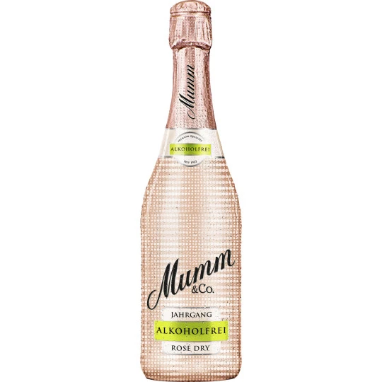 Mumm Rose Dry Jahrgang Alkoholfrei 0,75L 3 Mumm Rose Dry Jahrgang Alkoholfrei 0,75L